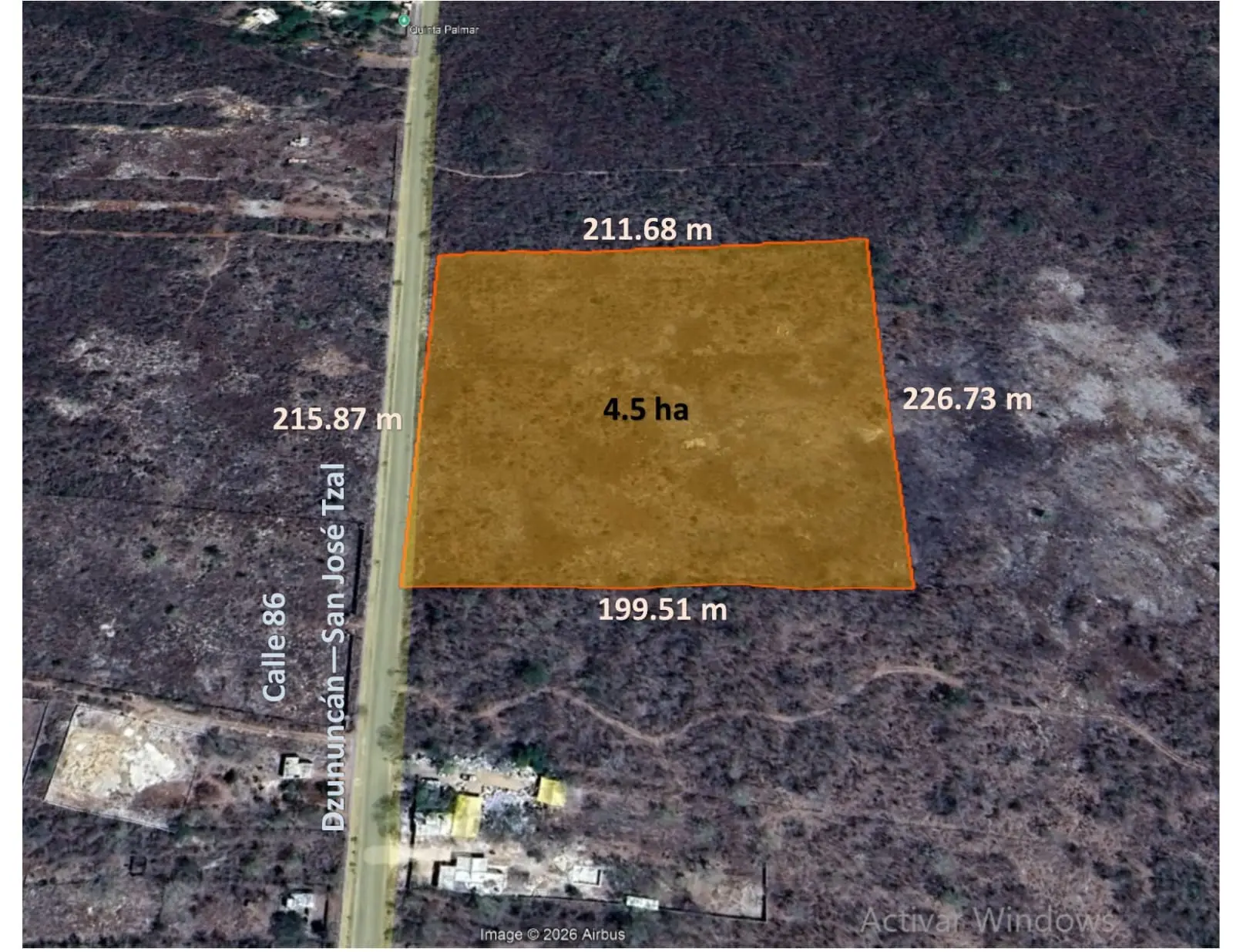 Terreno de 4.5 hectáreas en Dzununcán, Mérida Yucatán