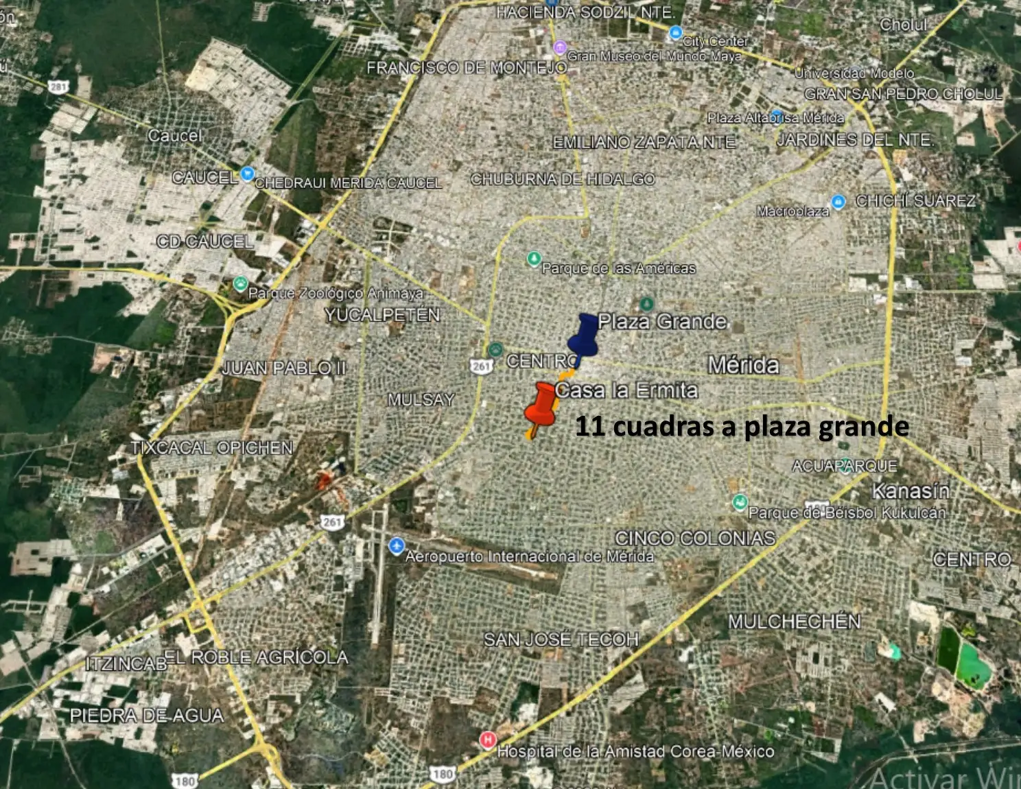 Casa La Ermita en el centro de Mérida, Yucatán